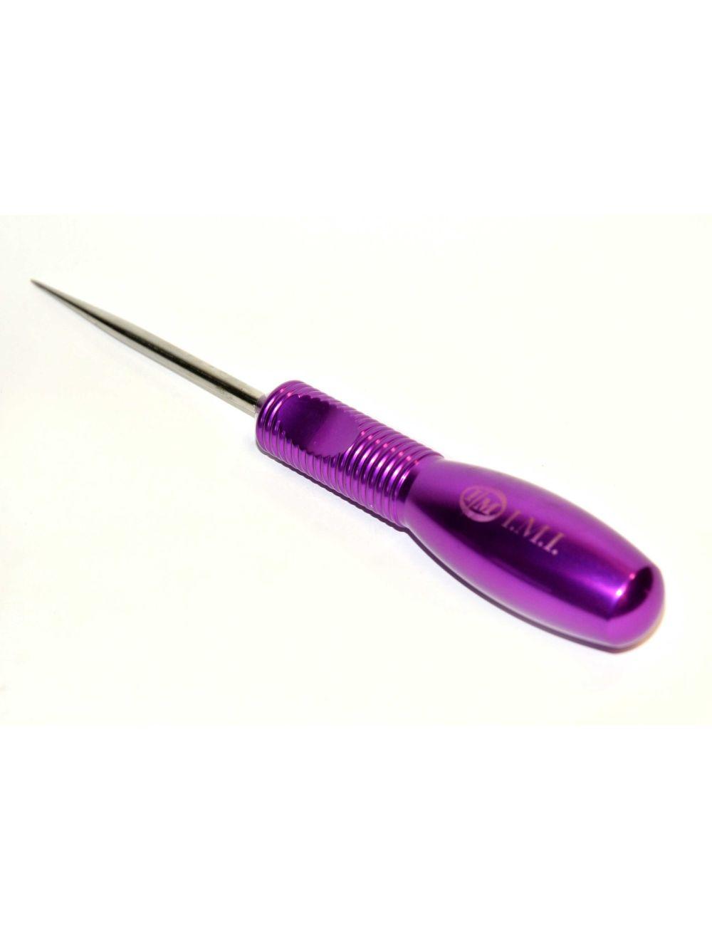 Innovative Med Handle Base Punch Awl Dermal Pointer Purple Handpiece USA Made image 2