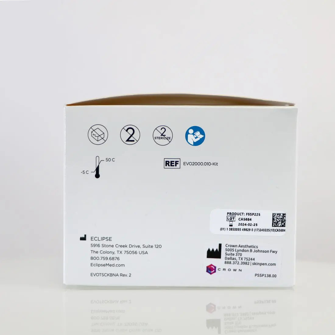 Crown Aesthetic EVO Microneedling Pen Kit Eclipse Cartridge MicroPen EV Wireless Sol International Medical