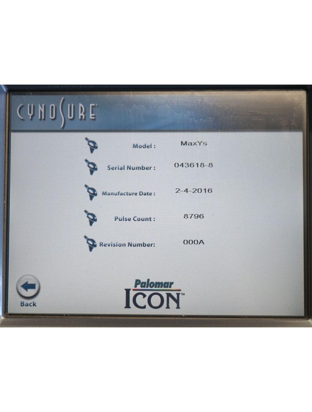 2019 Palomar ICON Laser MaxYs Handpiece Hair Removal Max Ys Spot LOW PULSE: 8796 image 7