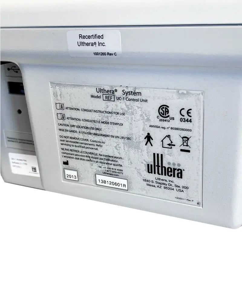 2013 Ulthera Ultherapy DEEPsee Ultrasound Skin Tightening Face Neck Tone UC-1