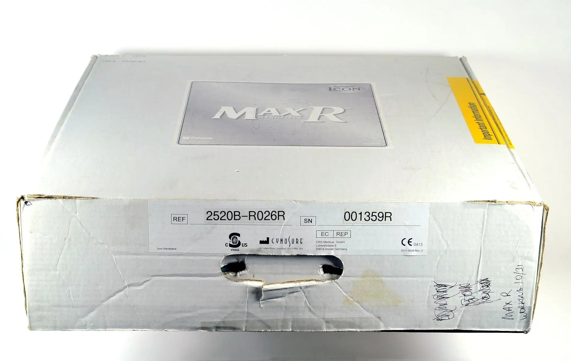 2015 Palomar ICON Laser MaxR Handpiece Permanent Hair Removal Max R Spot HP Palomar