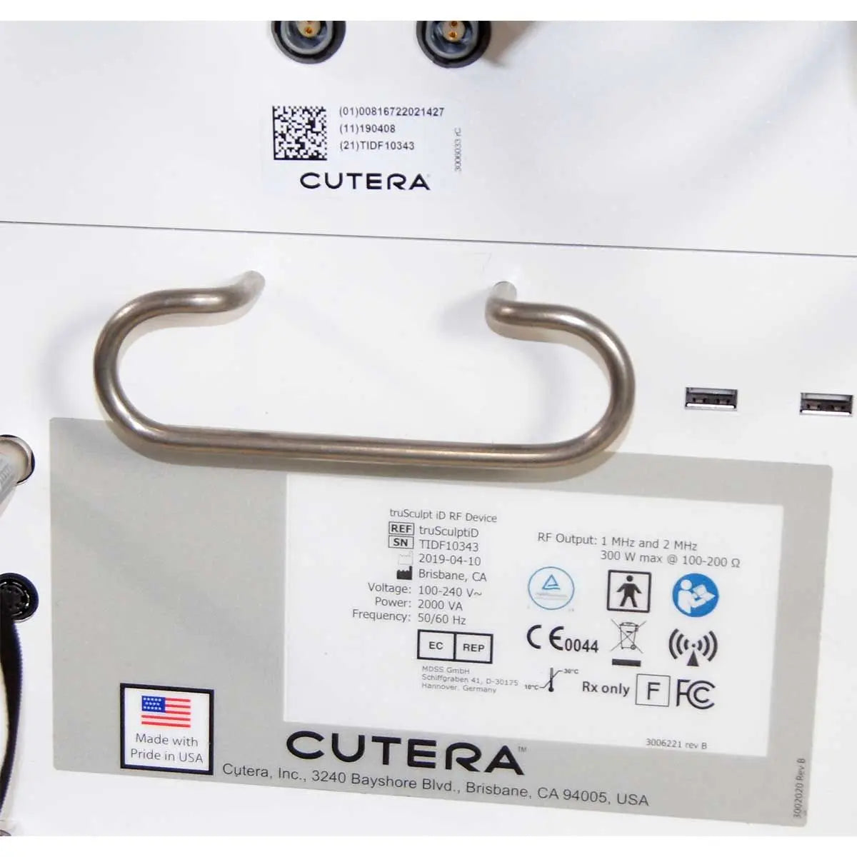 2019 Cutera truSculpt iD RadioFrequency RF Body Sculpting Fat Reduction System Cutera