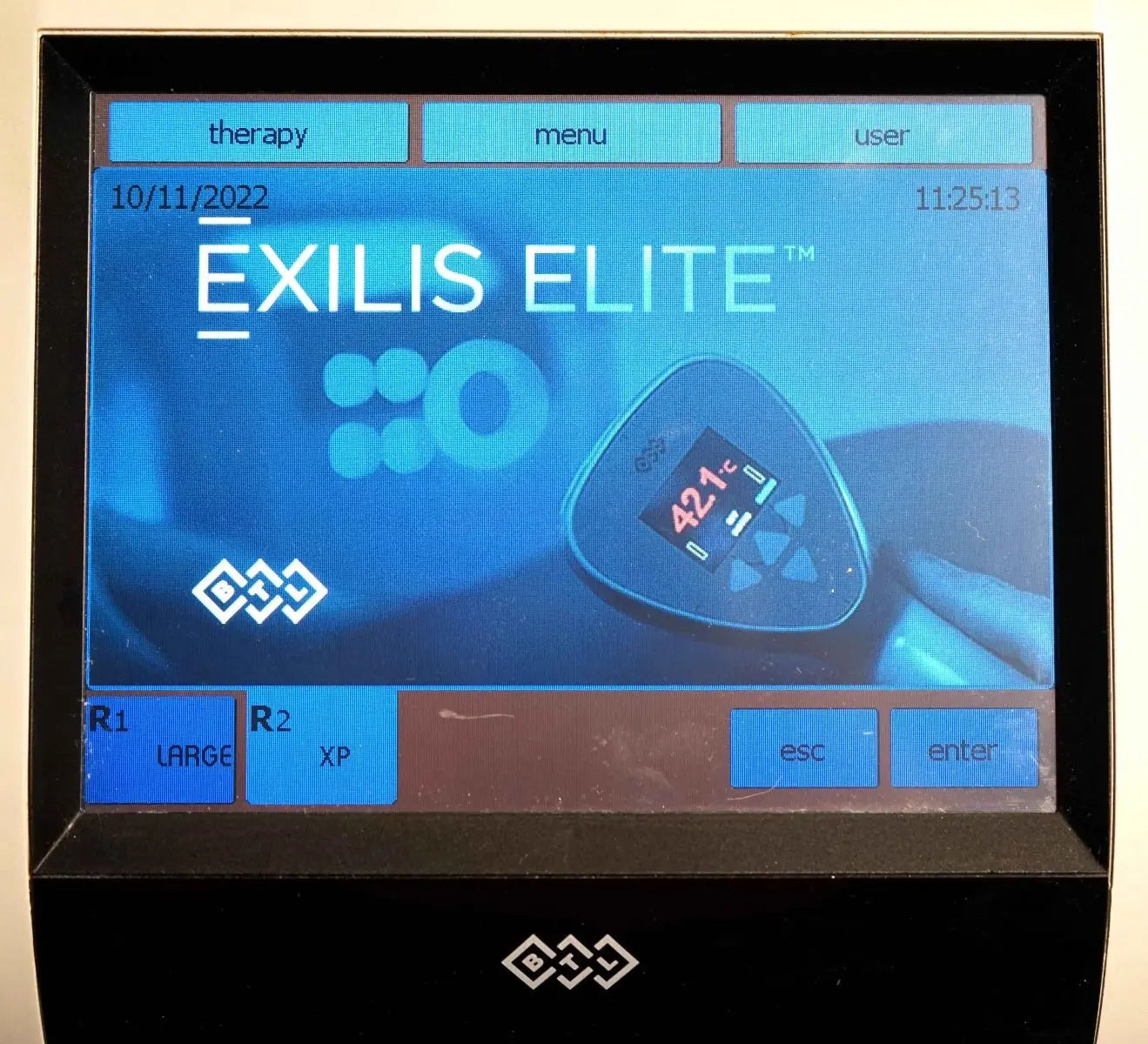 BTL Exilis Elite RF RadioFrequency 90 WATT Wrinkle Skin Tightening 2 Handpieces BTL