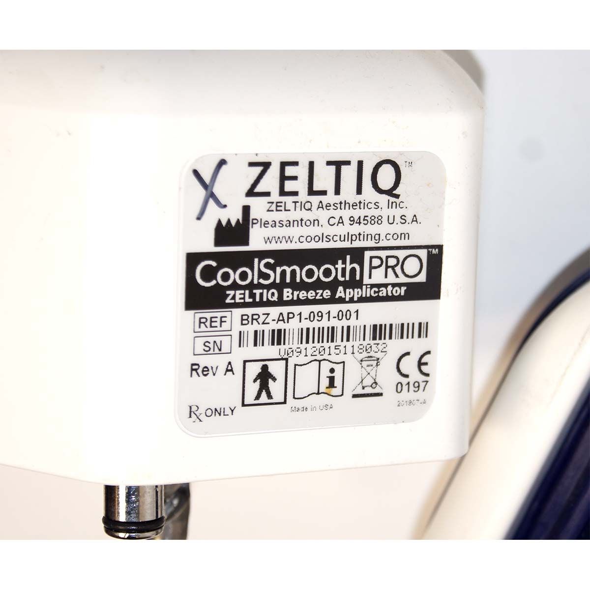 2010 Zeltiq CoolSculpting Body Contouring Fat Reduction System w/ 2 Applicators