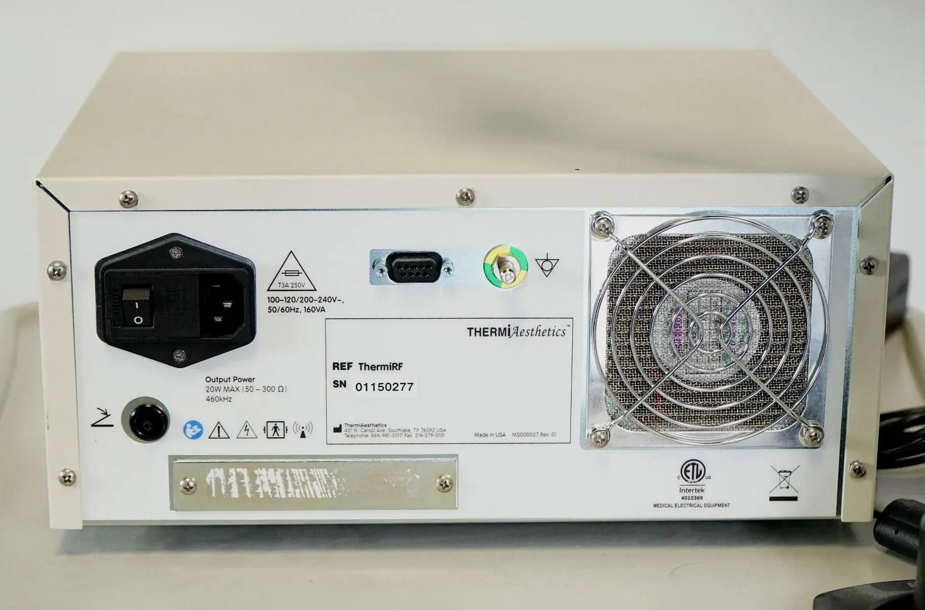 ThermiAesthetics ThermiRF RadioFrequency Generator Thermi RF ThermiSmooth &amp; More