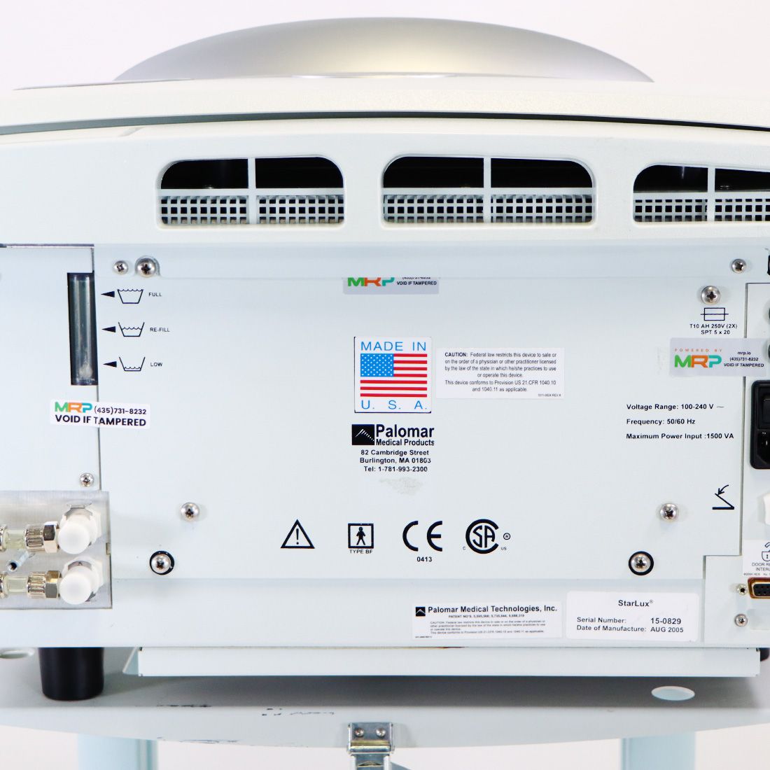 2005 Palomar StarLux 300 Laser LuxYs IPL Hair Removal Reduction Pigmented Lesion
