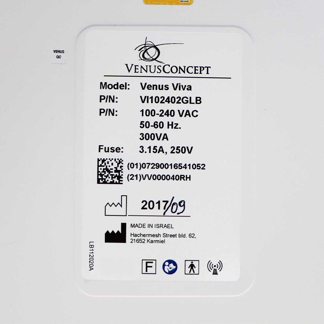 2017 Venus Concepts Viva Fractional RF Skin Resurfacing Scars VenusConcept