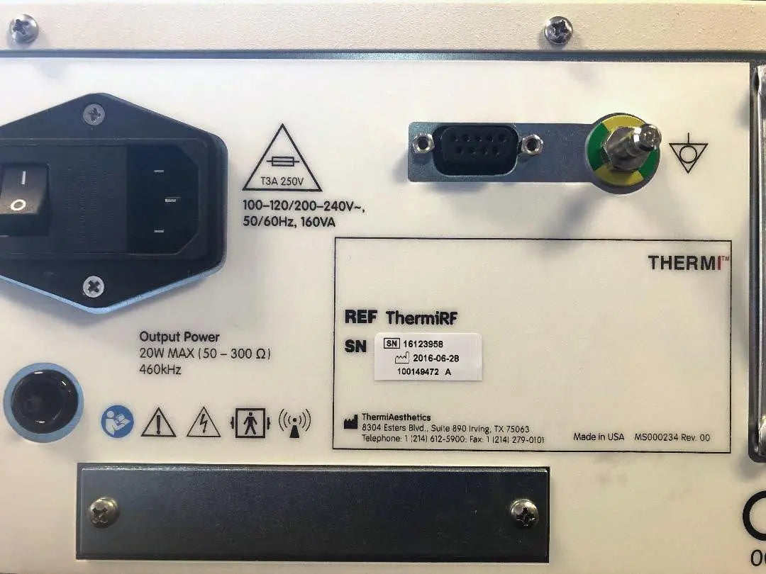 2016 ThermiRF Generator RadioFrequency RF Wrinkles Skin Tightening Contouring Sol International Medical