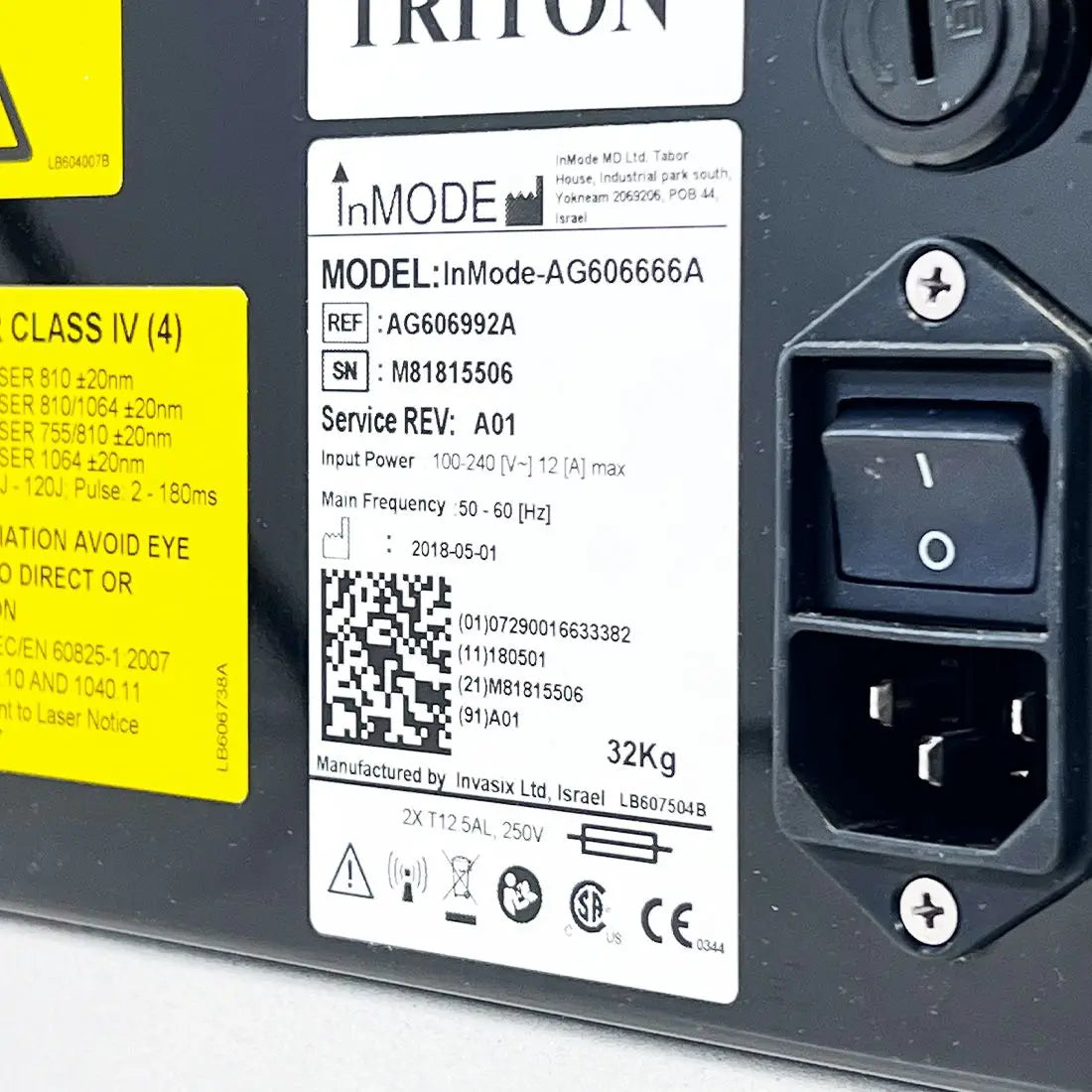 2018 InMode Triton Laser Hair Removal Alexandrite Diode Nd YAG 755 810 1064 Alex InMode