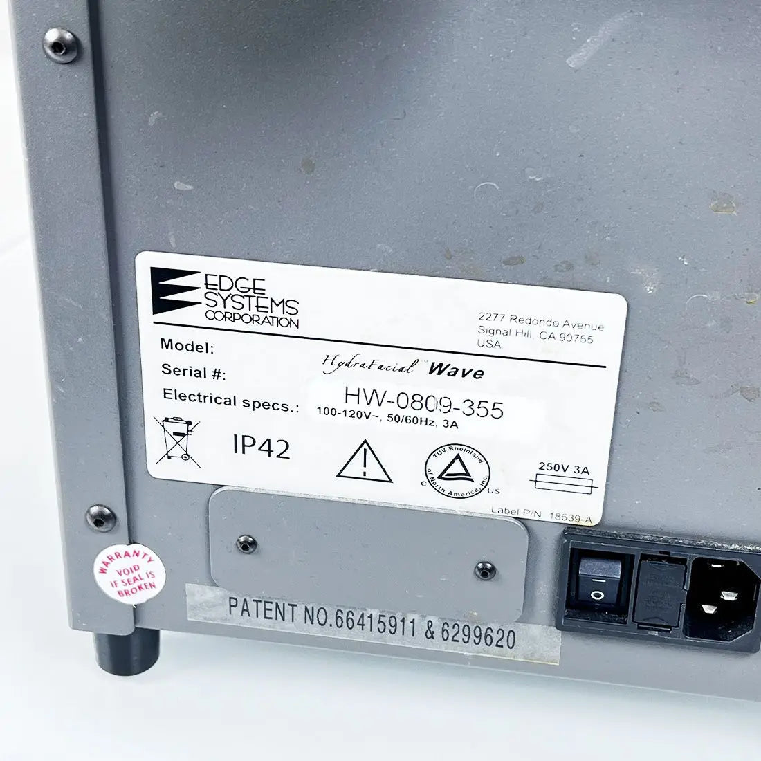 2008 Edge HydraFacial Wave Tabletop Dermabrasion Skin Therapy System Hydrofacial