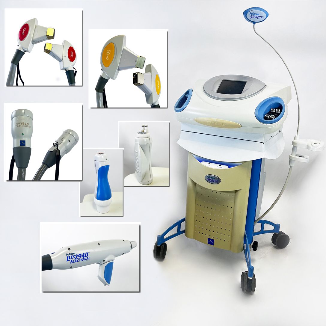 2007 Palomar StarLux 500 IPL Laser Hair Removal Skin Rejuvenation Wrinkles 4 HPs