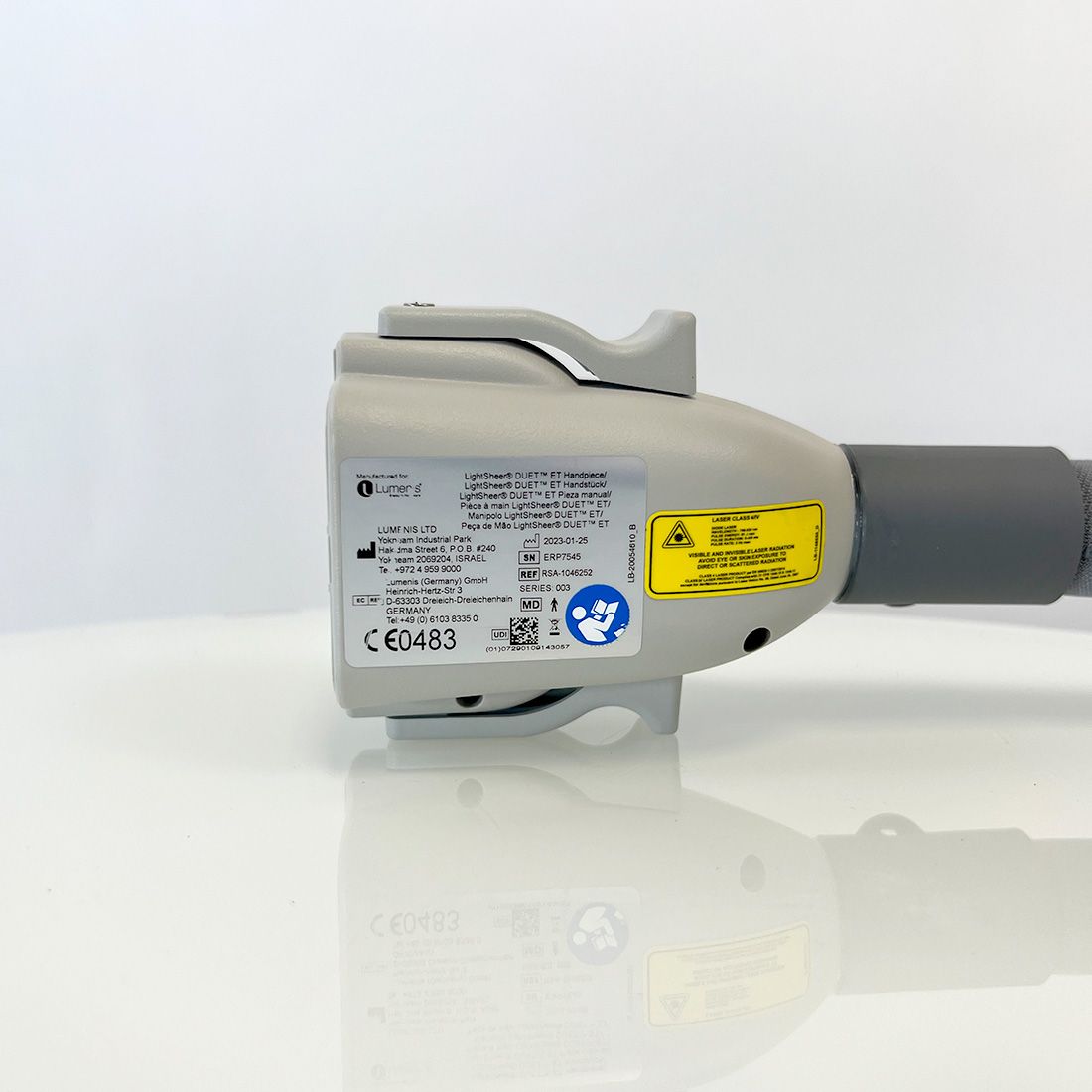 2010 Lumenis LightSheer Duet Laser High Speed HS 805nm ET Hair Removal 2 HPs Lumenis
