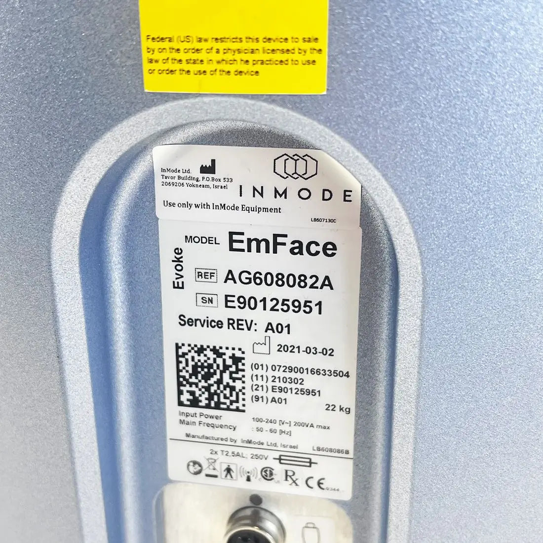 2021 InMode EVOKE EmFace RF Radio Frequency Submental Cheek Chin Face Contour InMode