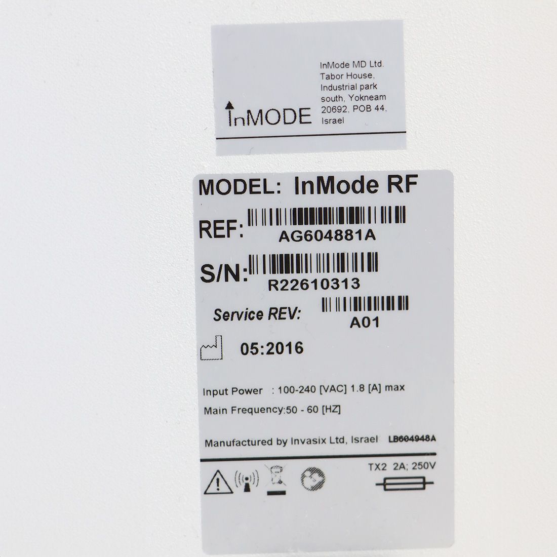 2016 Invasix InMode RF RadioFrequency MiniFX Cellulite Reduction Dimpled Skin