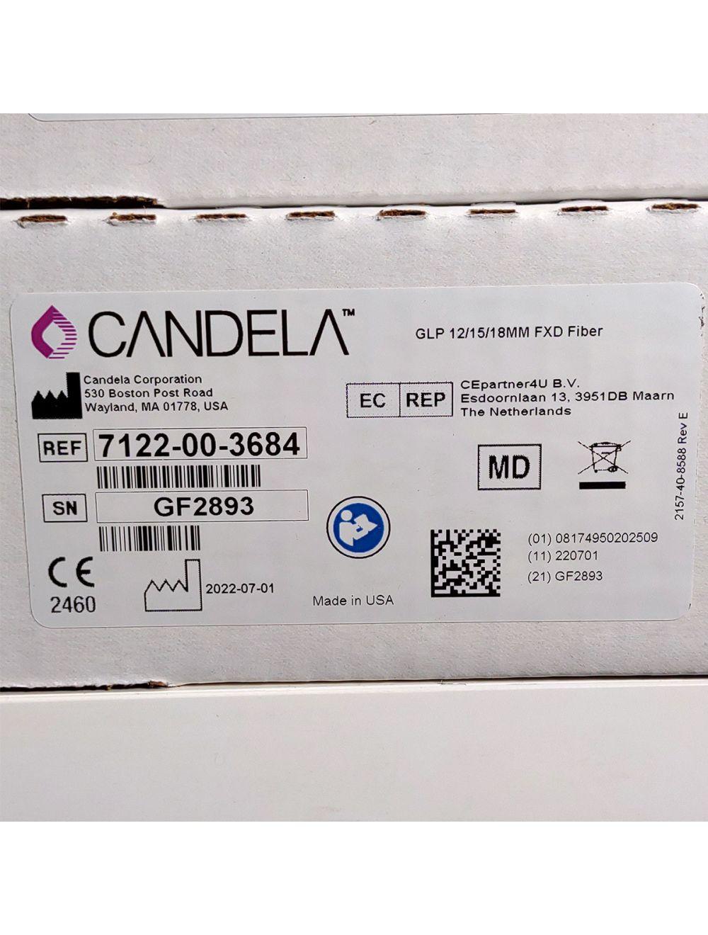 Candela GentleLase Plus Fiber Assembly 12/15/18mm Factory NEW 7122-00-3684 (GF2893) Candela
