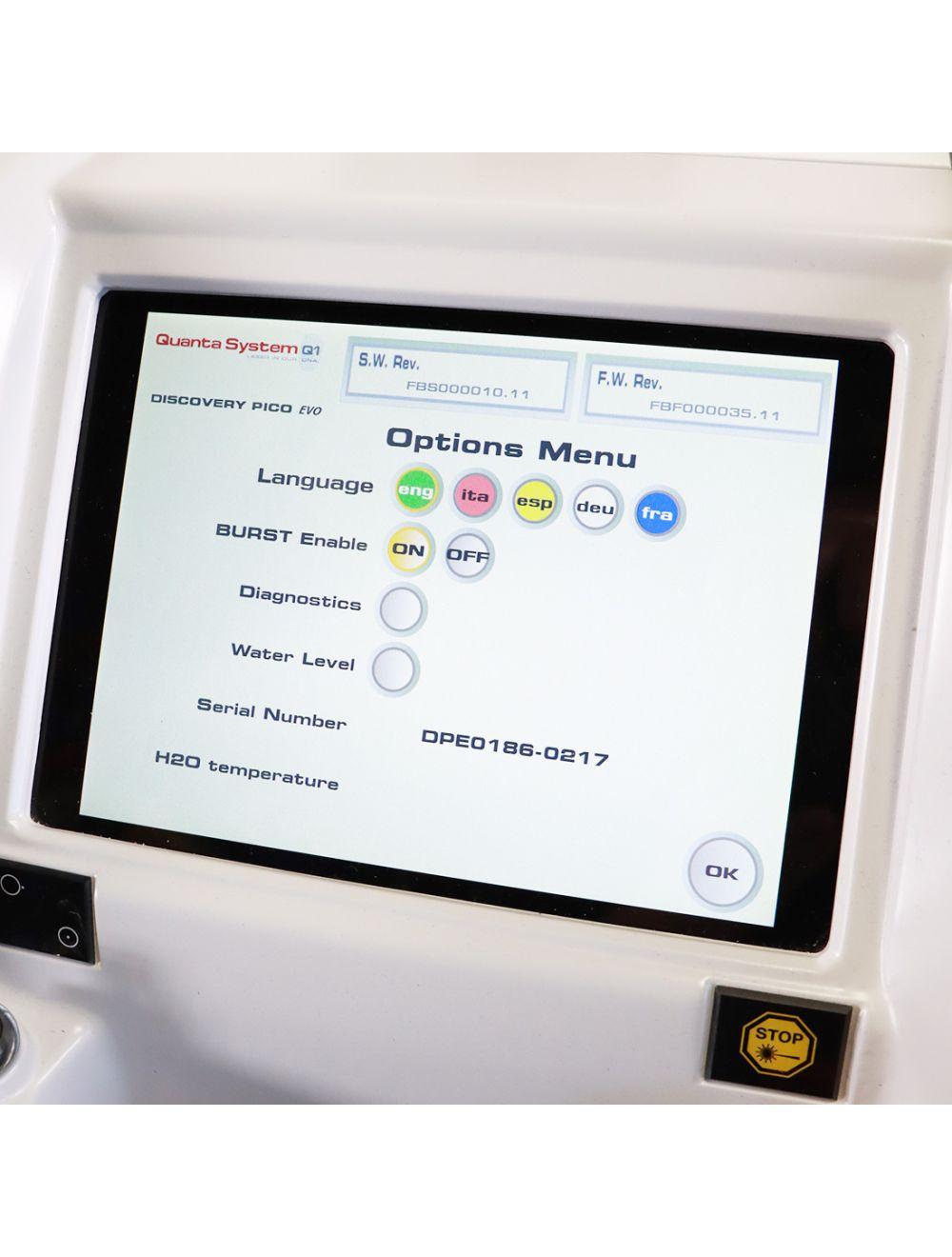 2017 Quanta System Discovery Pico Plus Picosecond Nd: YAG Laser System