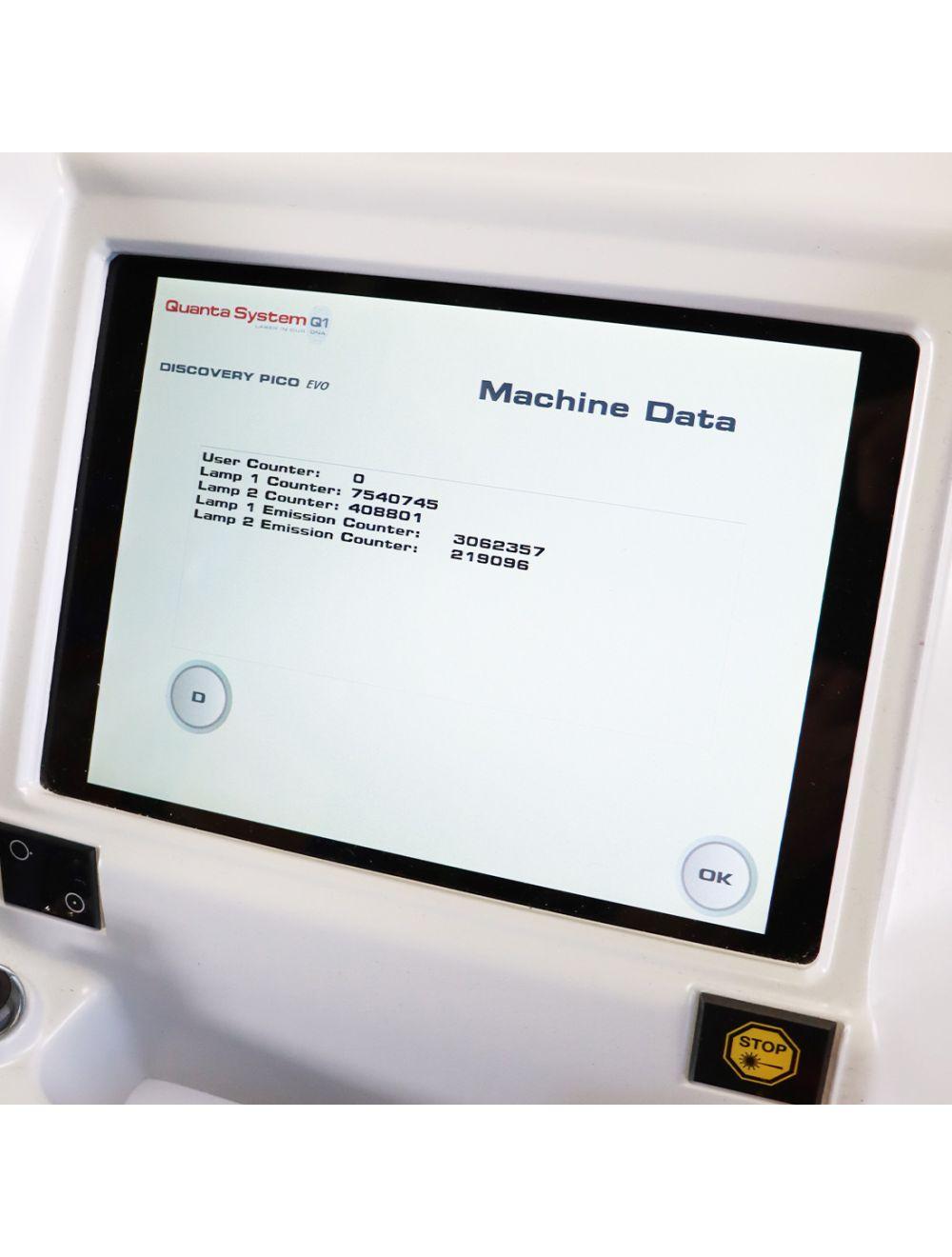 2017 Quanta System Discovery Pico Plus Picosecond Nd: YAG Laser System