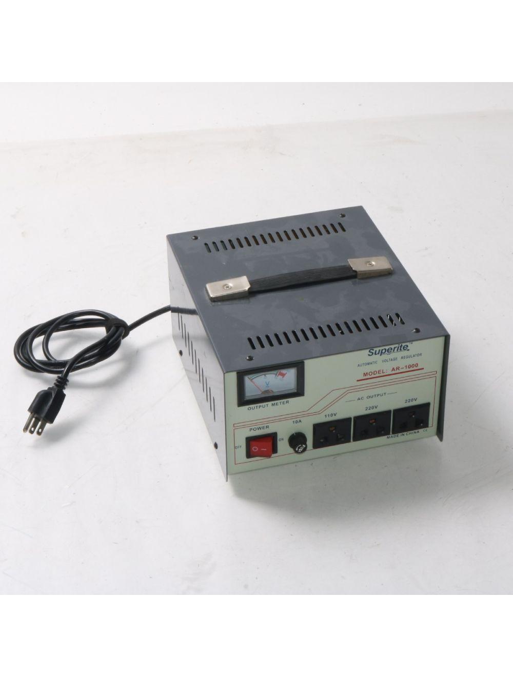 Superite AR-1000 AC Power Converter 110V/220V Automatic Voltage Regulator Sol International Medical