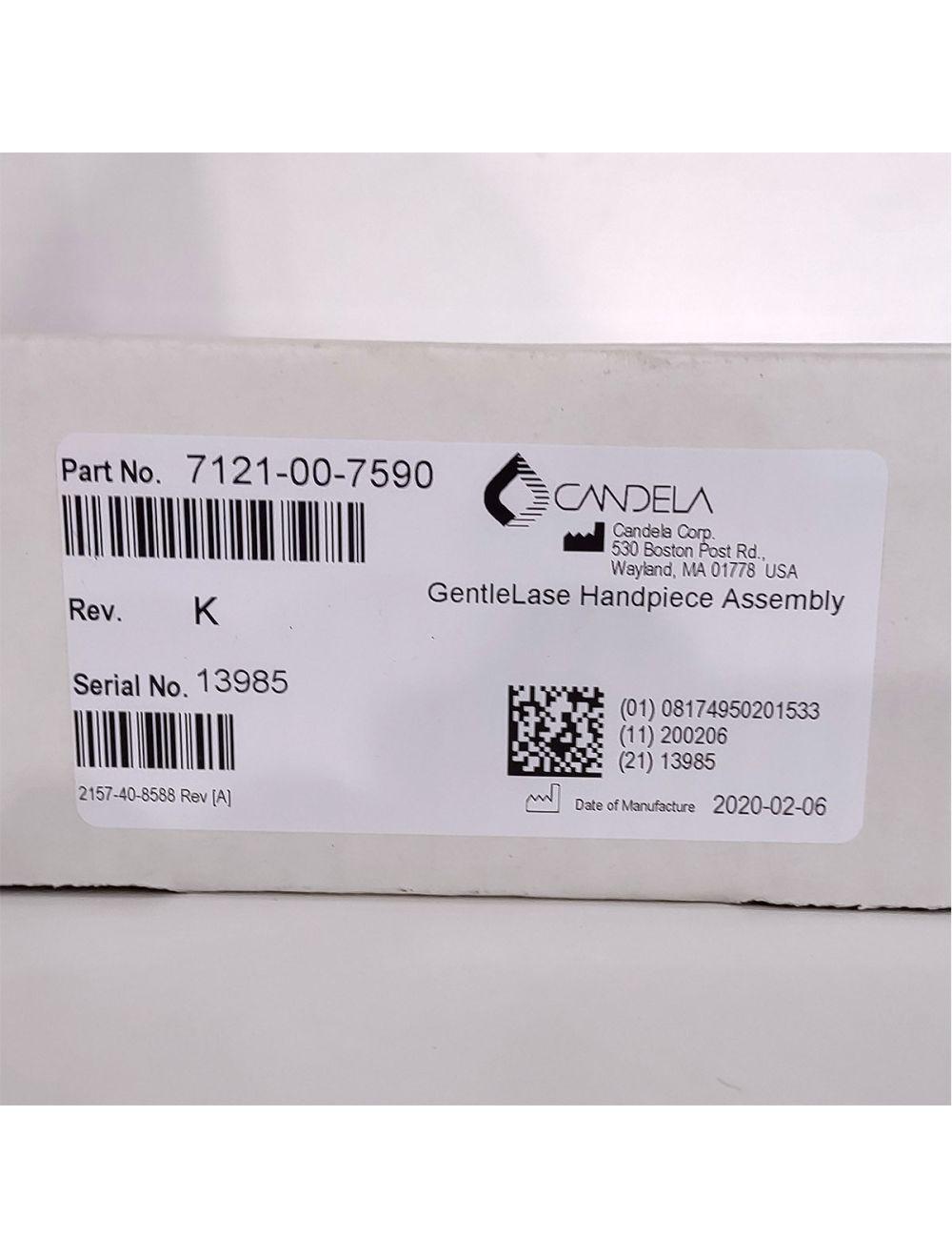 Candela GentleLase Plus Handpiece Assembly No Fiber Factory NEW 7121-00-7590 (13985)
