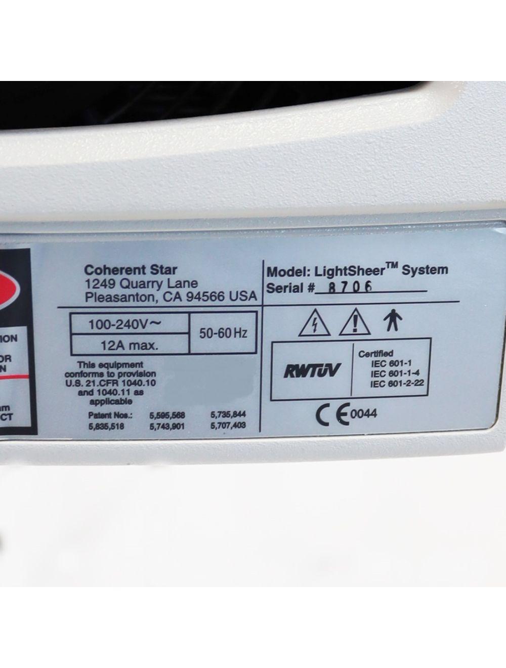 Lumenis LightSheer ET Diode Laser Hair Removal Lesions Leg Veins HR Console Base