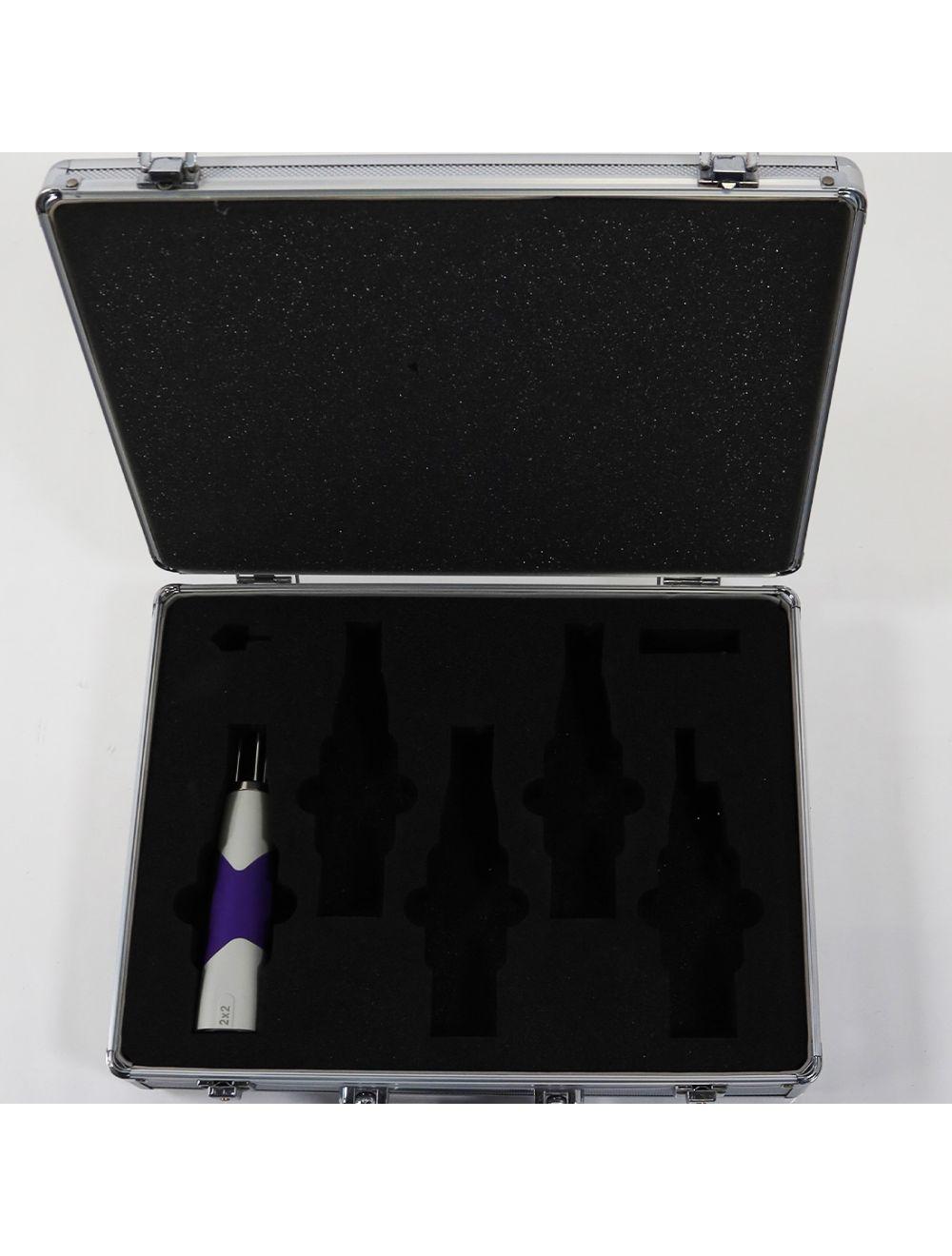 Quanta MDK 3 EX Q1 Q-Switched Nd:YAG Handpiece Purple 2x2 Applicator with Case Sol International Medical