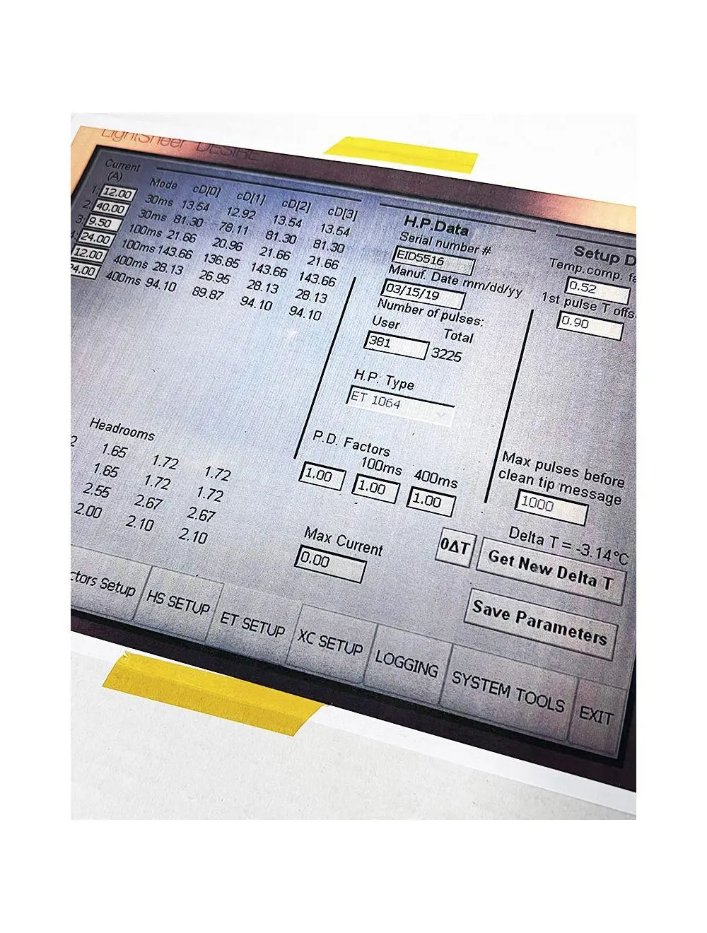 LightSheer Lumenis DESIRE ET 1064nm Laser Hair Removal Chill Tip Handpiece