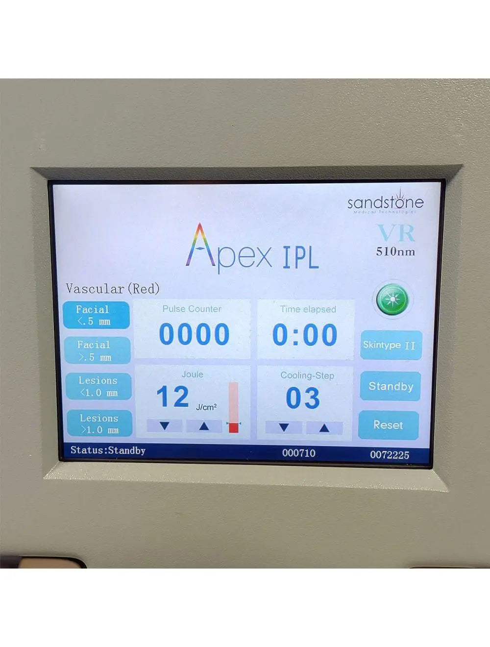 2012 Ellman SandStone Apex HR AR VR IPL Hair Acne Vascular Laser System