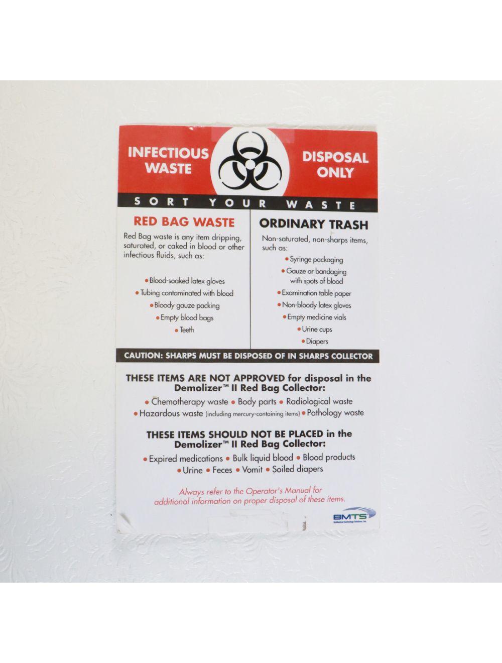 BioMedical Technology Solutions Demolizer II Biomedical Waste Disposal System