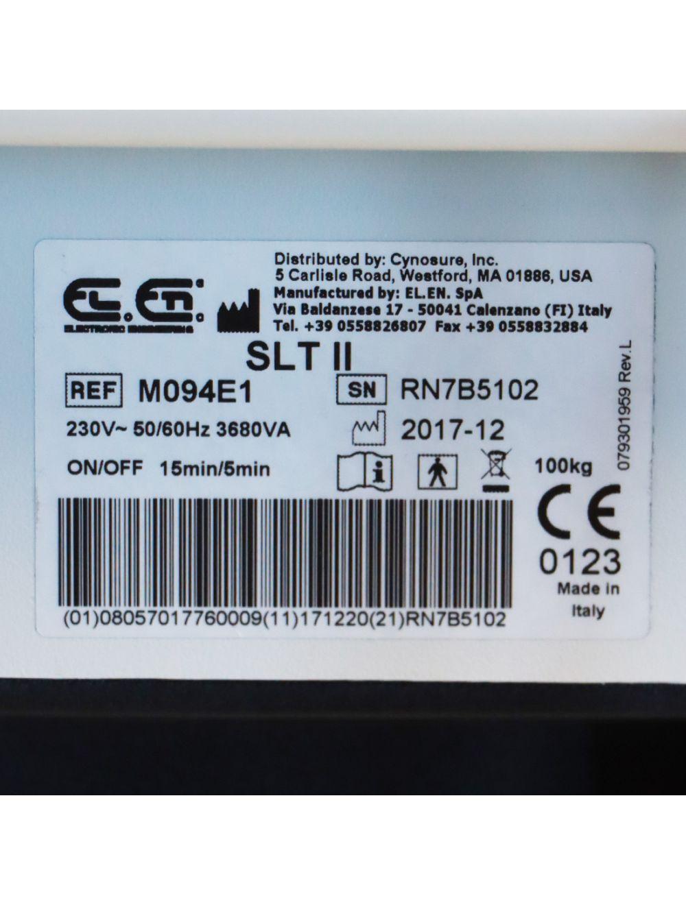 2017 Cynosure SmartLipo TriPlex SLT II PrecisionTX M094E1 System