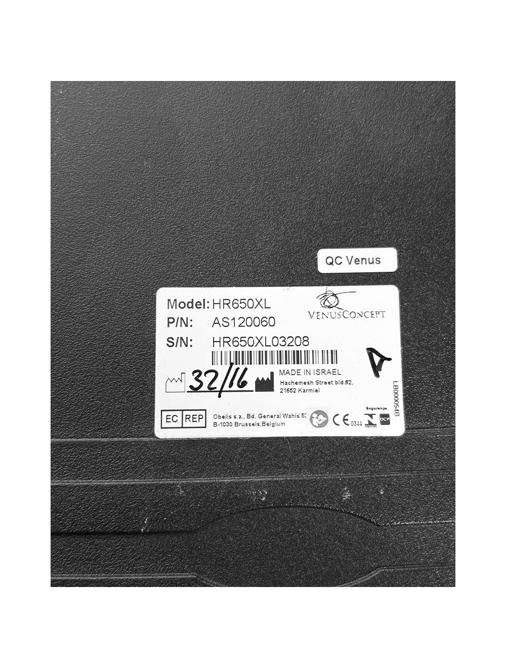 VenusConcept Venus Versa HR650 IPL Hair Removal HR 650XL 10x30 Handpiece