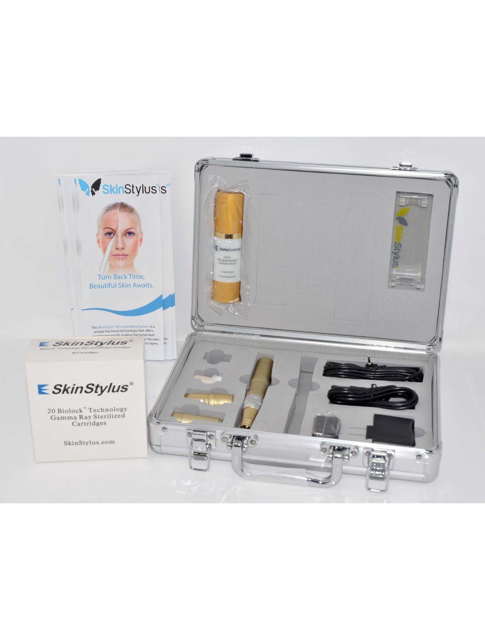 1 支金色 SkinStylus BioLock 微針專業套裝 微針演示