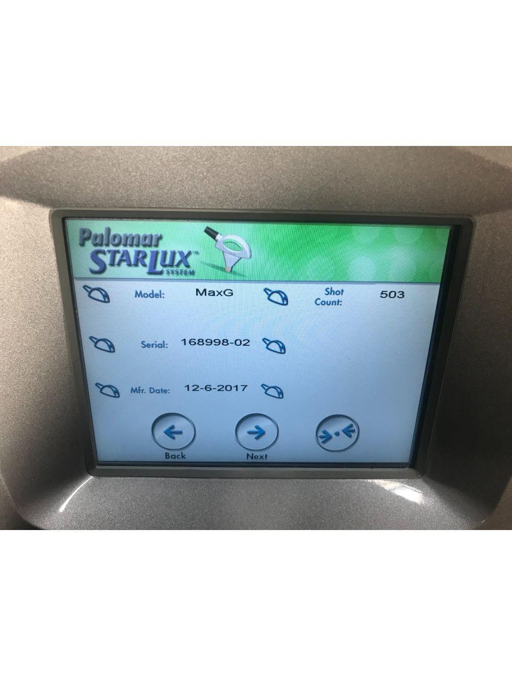 2017 Palomar Starlux 500 Max G Pigment Vascular IPL Handpiece LOW 503 SHOTS Palomar