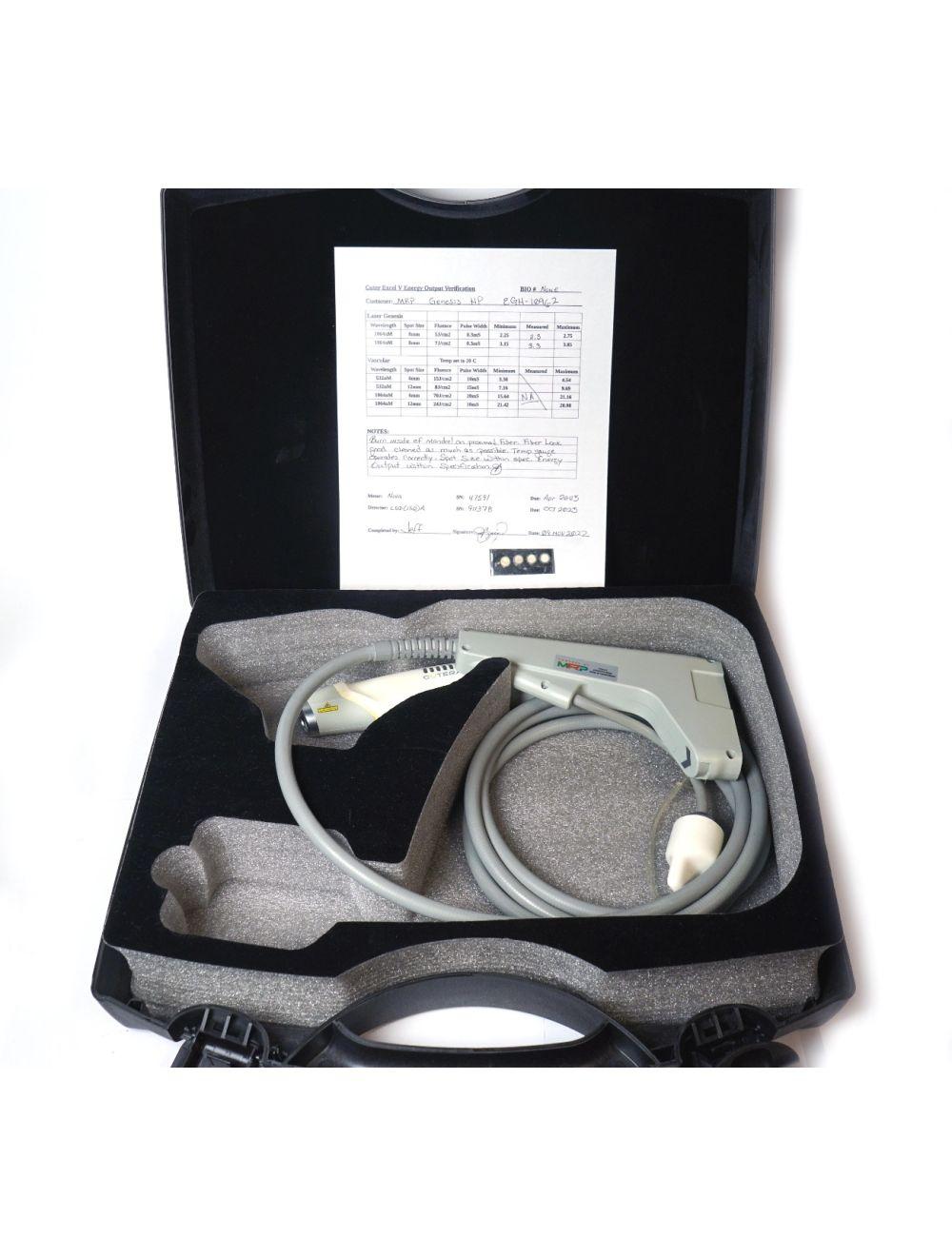 Cutera ExcelV Nd YAG 1064 Laser Genesis V Vascular Hand Piece CoolView Cool View Cutera