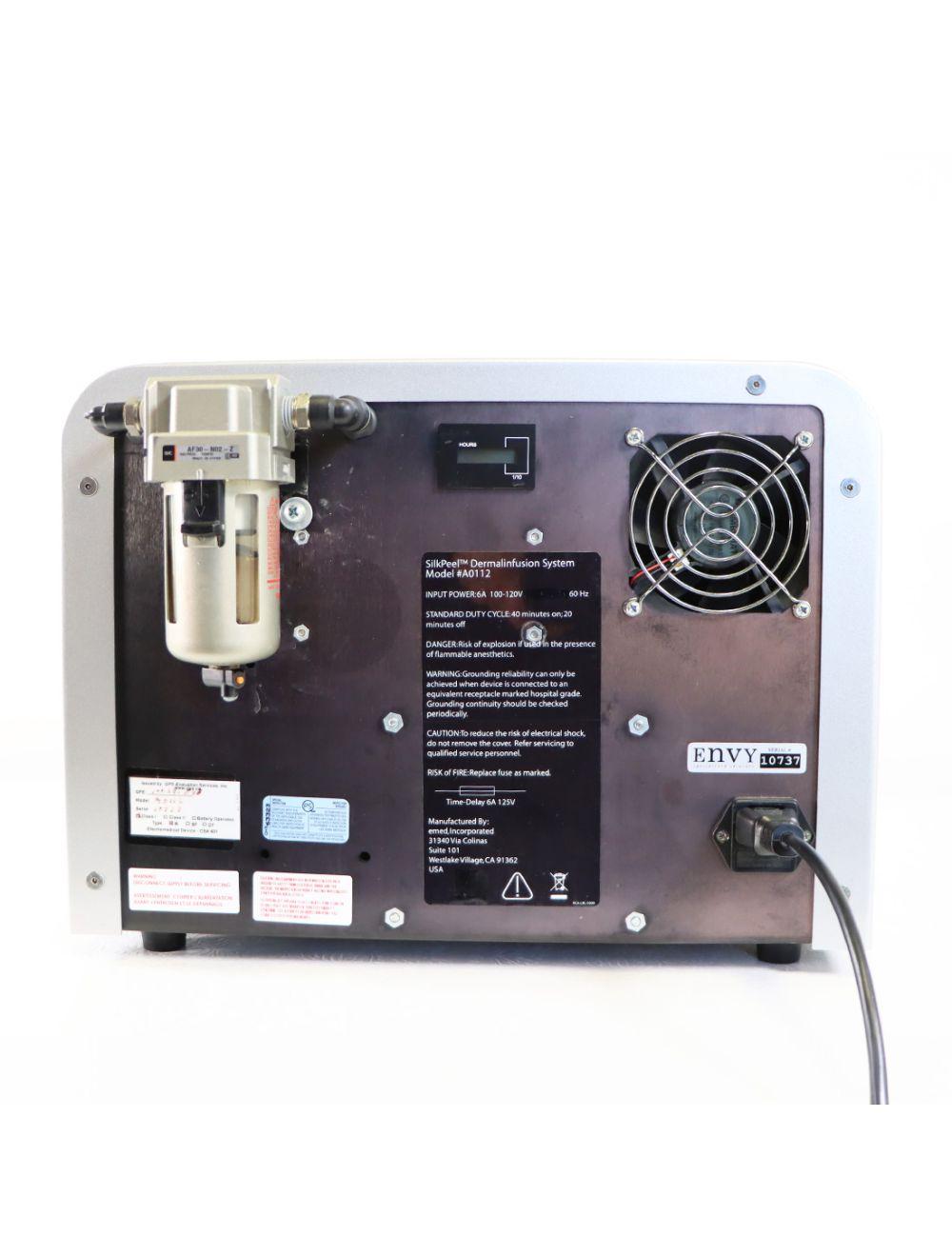 Envy Medical SilkPeel Dermalinfusion Skin Resurfacing Treatment System 798.8 Hours Sol International Medical