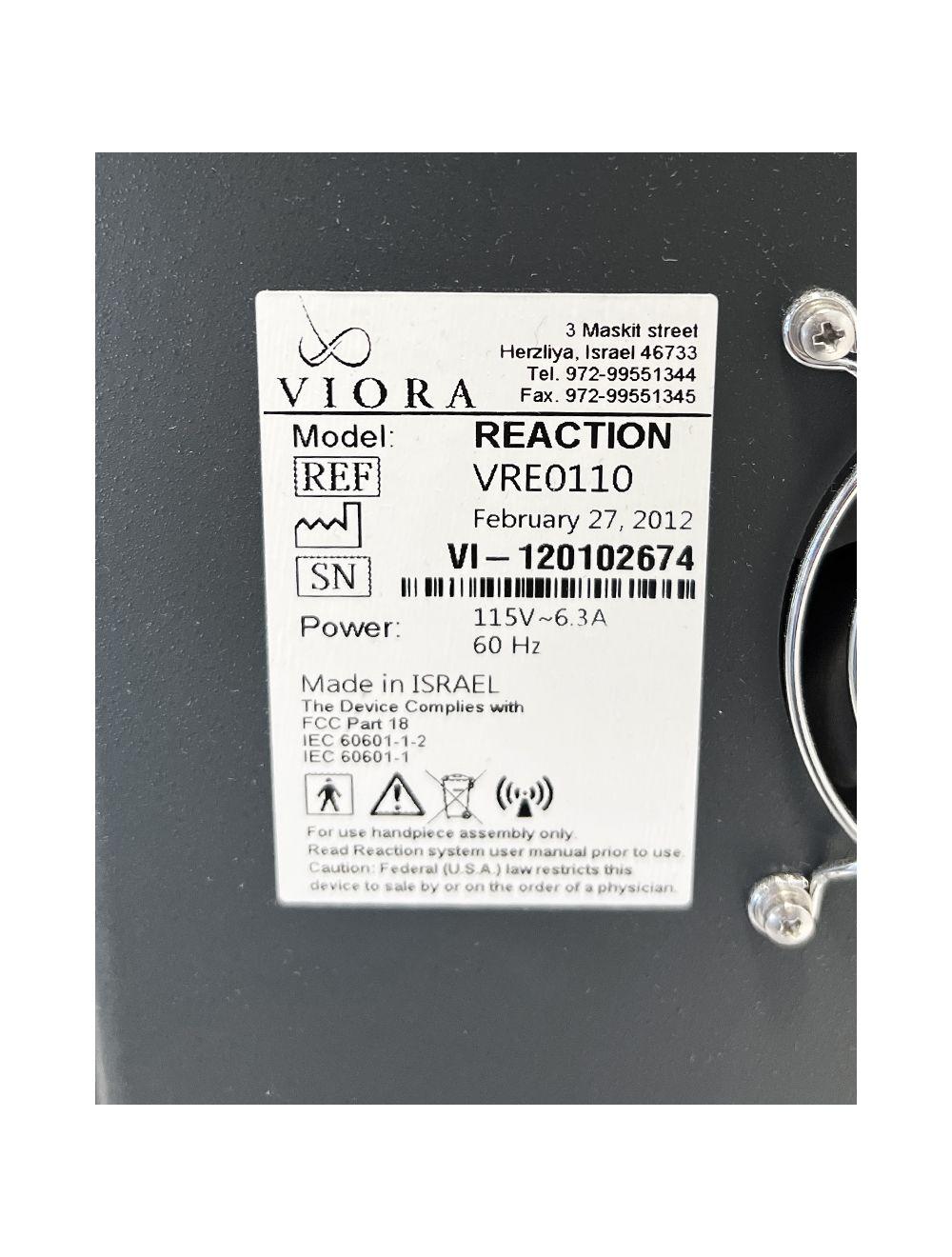 2012 Viora REACTION Body Contouring Skin Tightening Contour RF System Sol International Medical