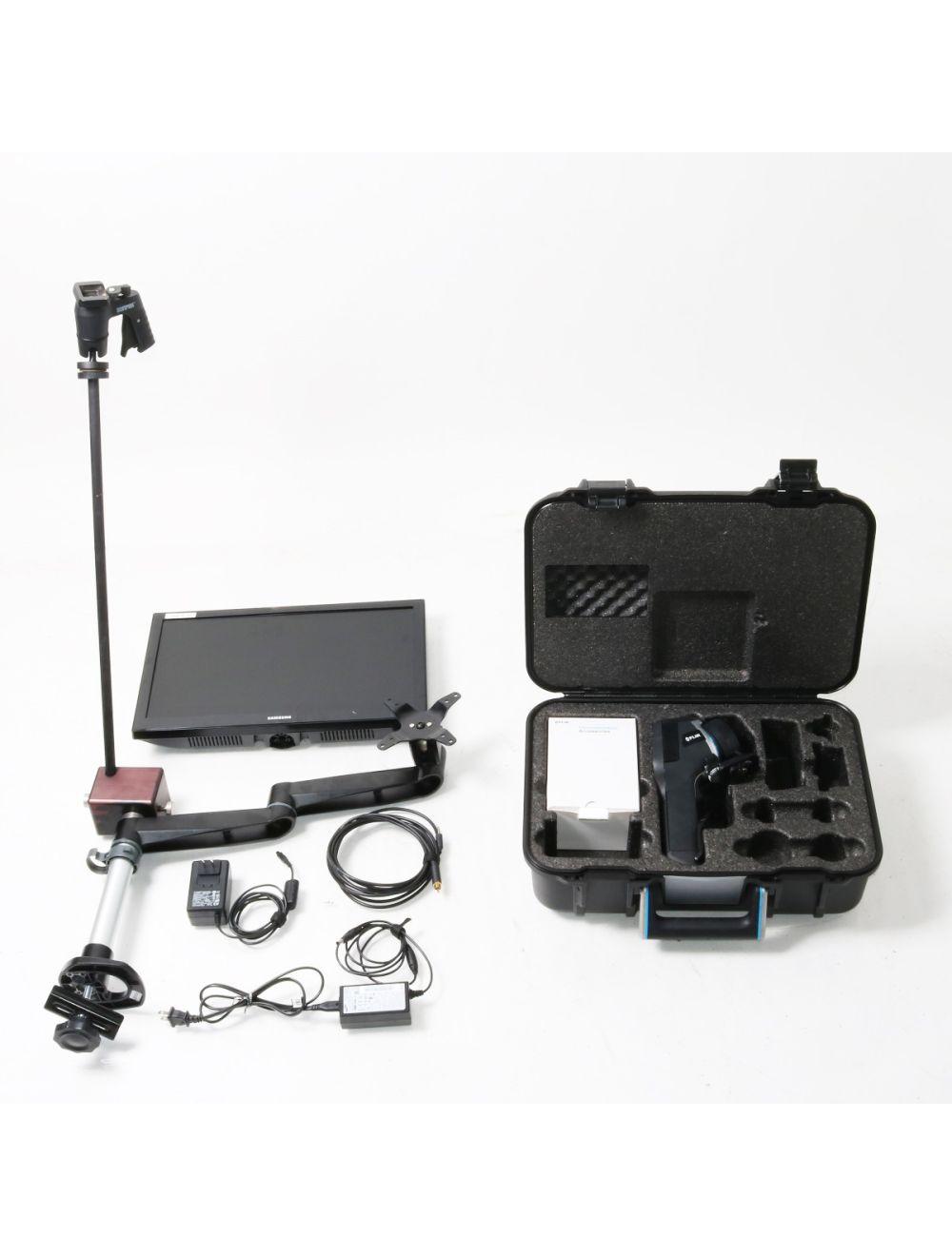 Thermi RF FLIR E40 Infrared Temperature Camera Monitor Screen &amp; Arm Stand Sol International Medical