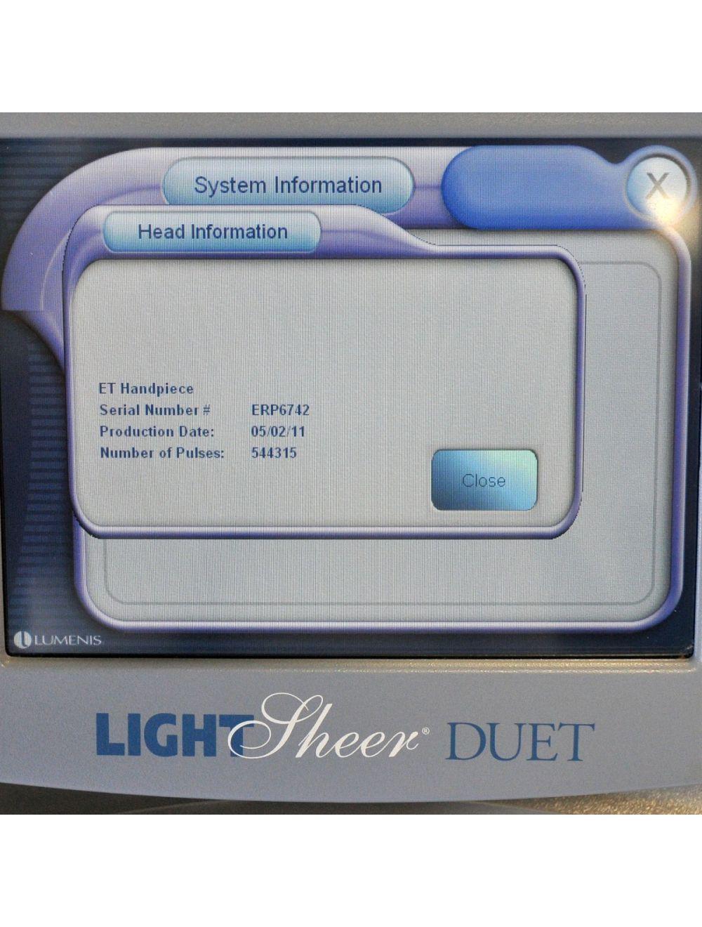 Lumenis LightSheer ET Duet Diode Laser Hair Removal HandPiece Light Sheer HR LS Lumenis