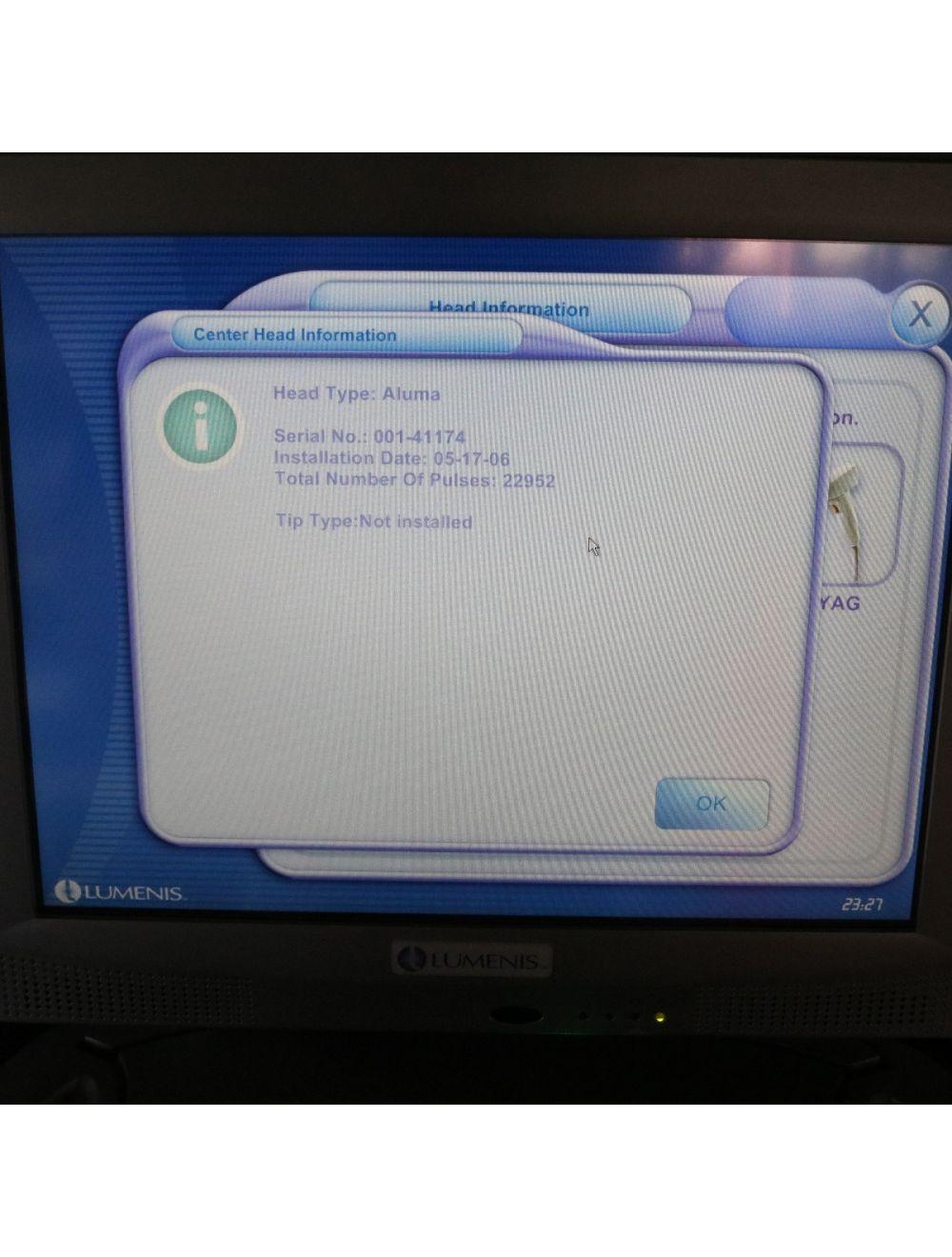 2005 Lumenis 1 Lume One Nd:YAG Universal IPL RF Hair Removal Laser System Lumenis
