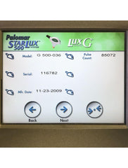 2009 Palomar Laser StarLux 500 LuxG IPL Handpiece Hand Piece 5520-G036R Lux G