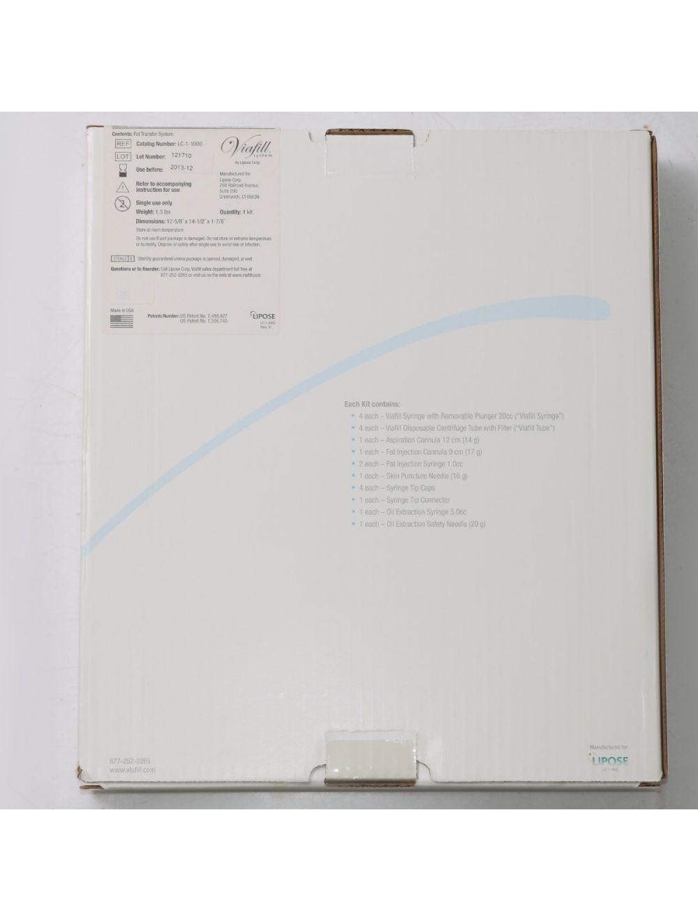 Lipose Viafill Fat Transfer System 700rpm Centrifuge Via Fill w/ 5 Kits Sol International Medical