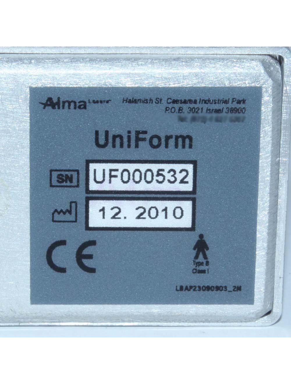 2010 Alma Accent XL Uni Form UniForm RF Body Contouring Massage Head Handpiece Alma