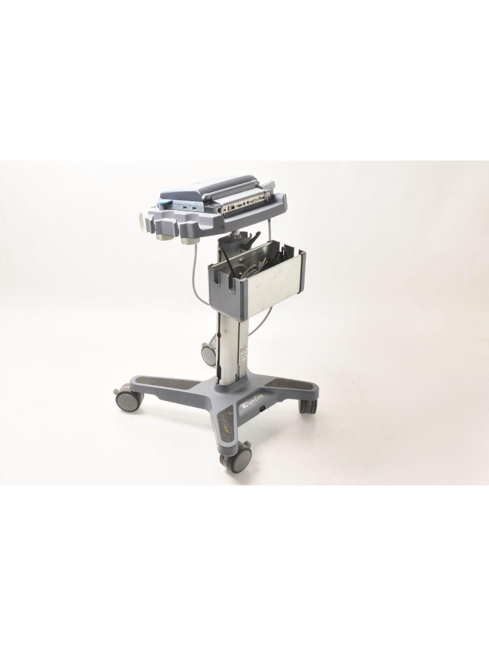 2011 SonoSite M-Turbo Portable Ultrasound Cart HFL38X Transducer Imaging System Sol International Medical