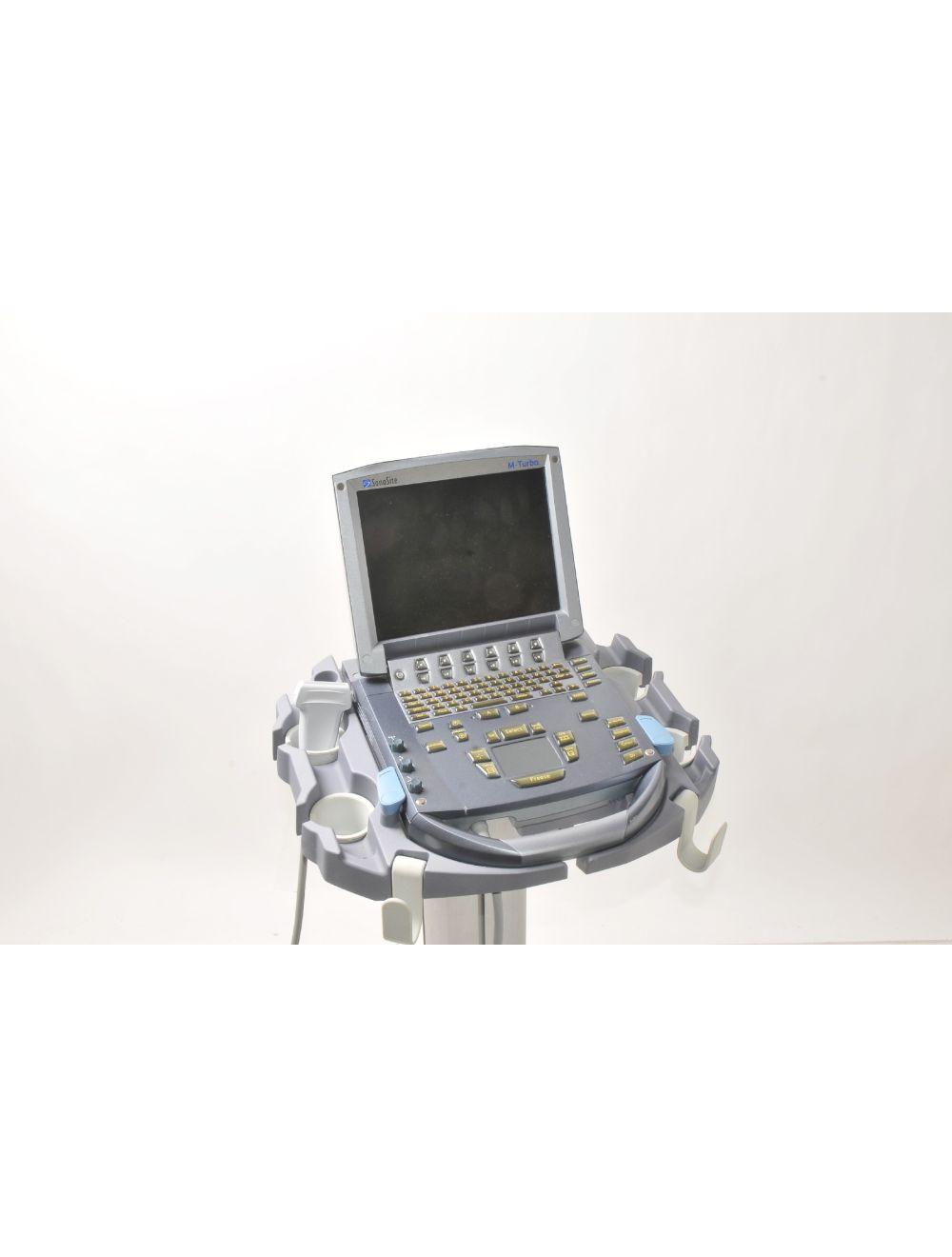 2011 SonoSite M-Turbo Portable Ultrasound Cart HFL38X Transducer Imaging System Sol International Medical
