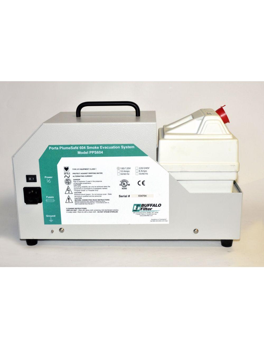 Buffalo Porta PlumeSafe 604 Smoke Evacuation Suction Filter Base PPS604 Sol International Medical