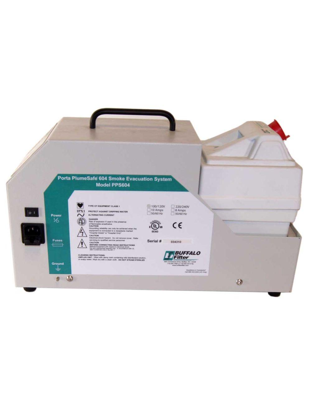 Buffalo Porta PlumeSafe 604 Smoke Evacuation Suction System with Filter PPS604 Sol International Medical