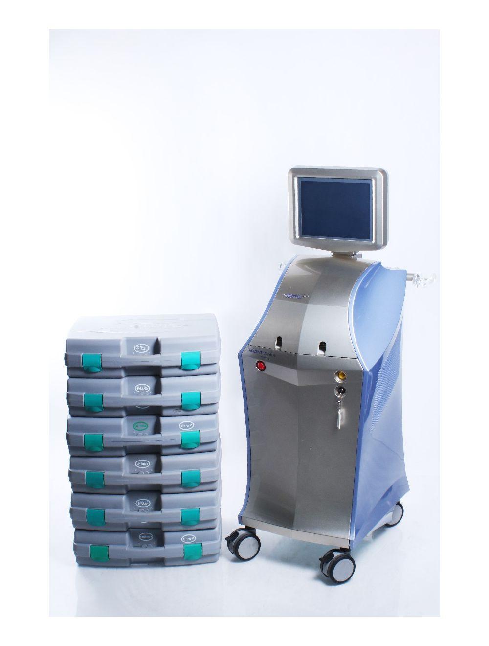 2014 Alma Accent V Shape 2 II RF Tightening Contouring 6 Handpiece PixelRF Pixel Alma