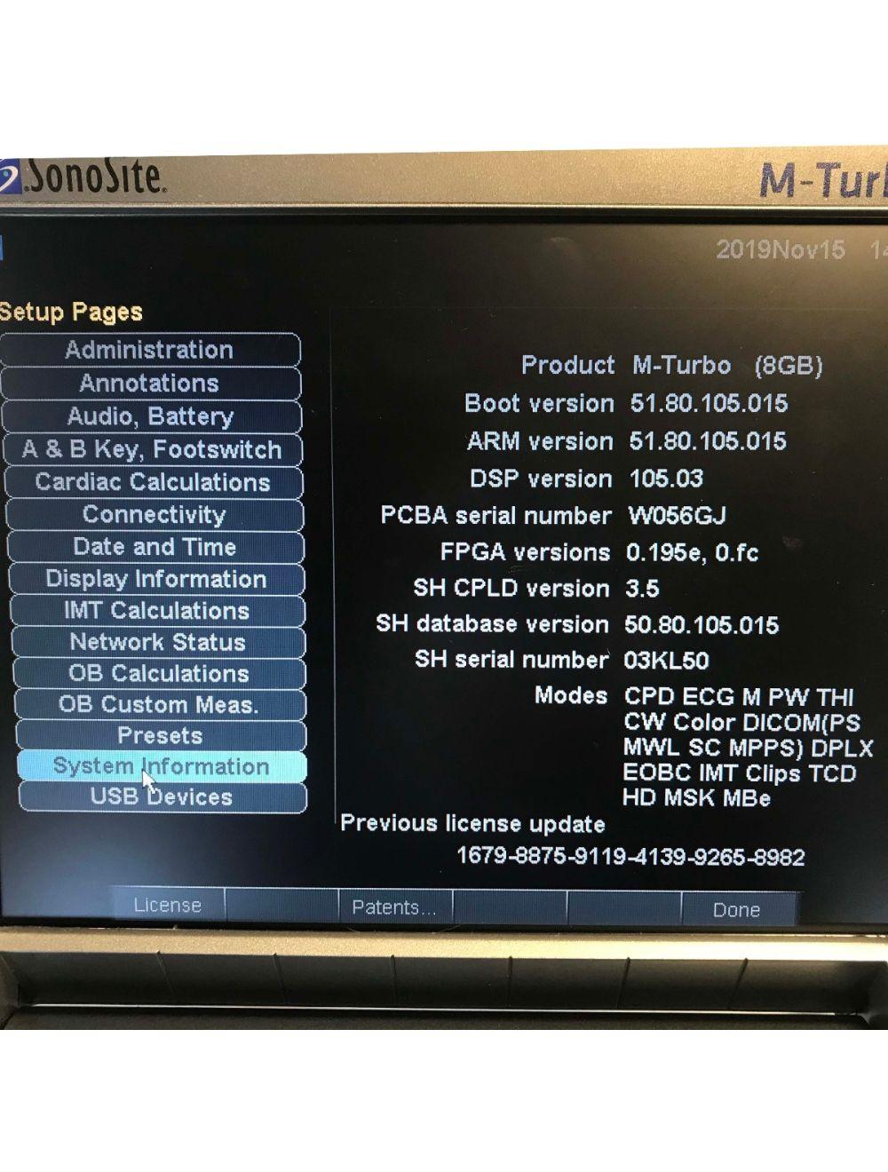 SonoSite M-Turbo Ultrasound System Leg Veins Portable MTurbo Sono Site 2010 Sol International Medical
