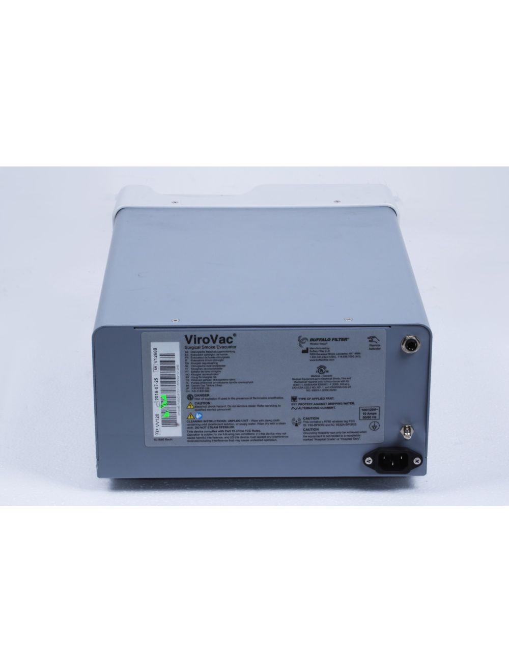2018 Buffalo Filter ViroVac VV120 Surgical Smoke Plume Evacuator Suction Vacuum Sol International Medical