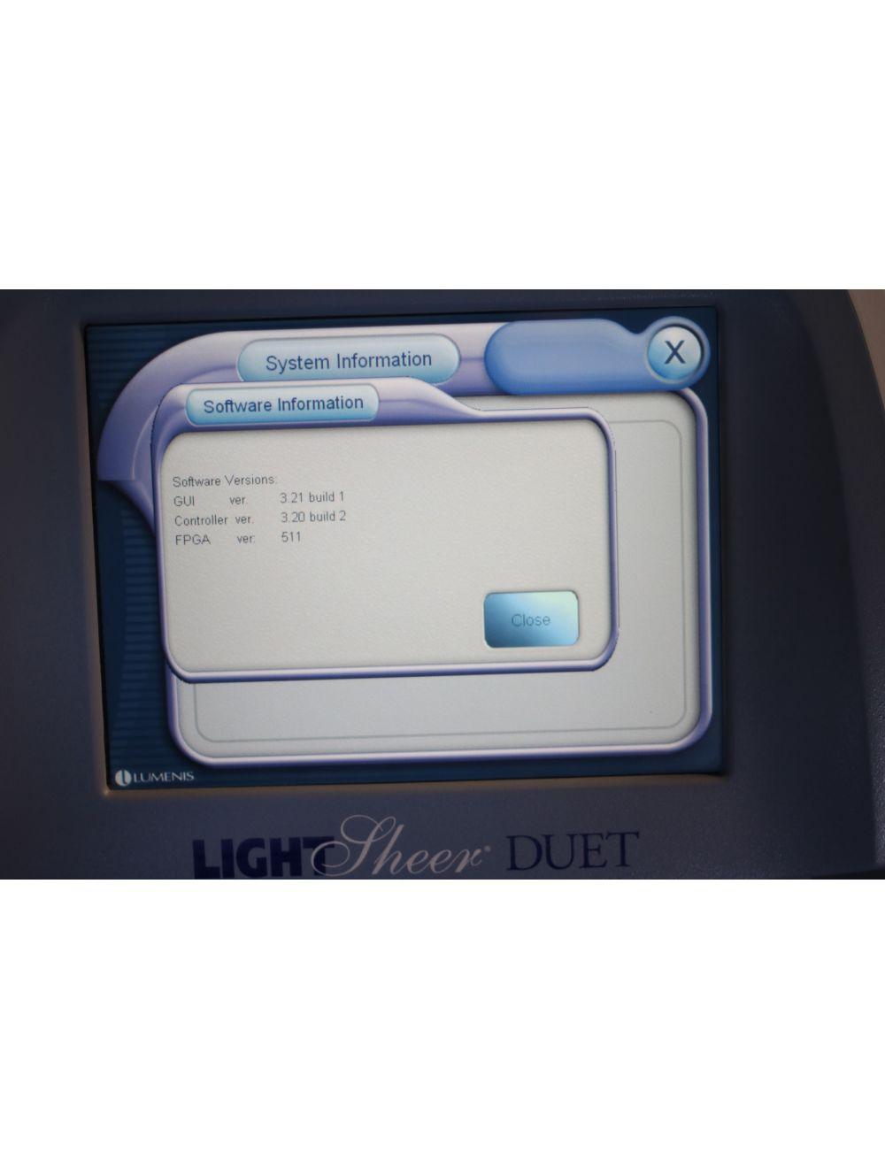 2010 Lumenis LightSheer Duet Light Sheer 810 Diode Hair Removal Laser w/ ET & HS Lumenis