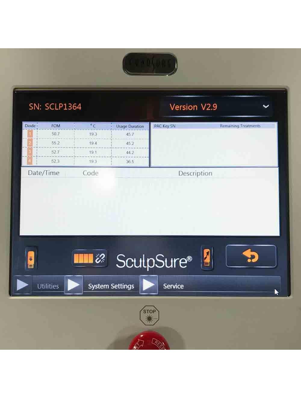 2016 Cynosure SculpSure Non-invasive Diode Laser Lipolysis - 100-7026-010 Cynosure